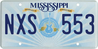 MS license plate NXS553