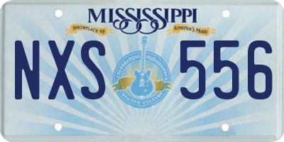 MS license plate NXS556