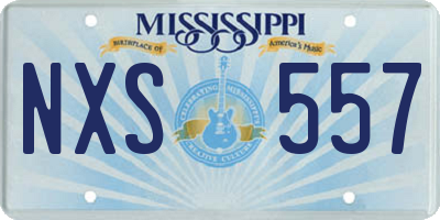 MS license plate NXS557