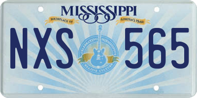 MS license plate NXS565
