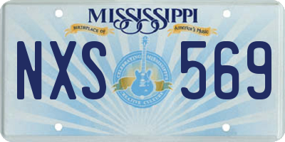 MS license plate NXS569
