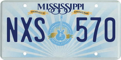 MS license plate NXS570