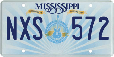 MS license plate NXS572