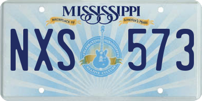 MS license plate NXS573