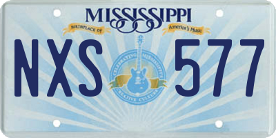 MS license plate NXS577