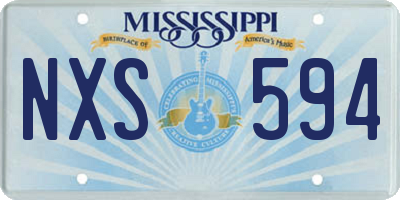 MS license plate NXS594