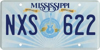 MS license plate NXS622