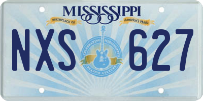 MS license plate NXS627