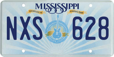 MS license plate NXS628