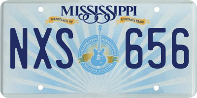 MS license plate NXS656