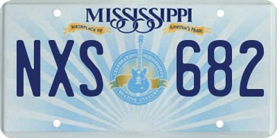 MS license plate NXS682