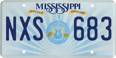 MS license plate NXS683