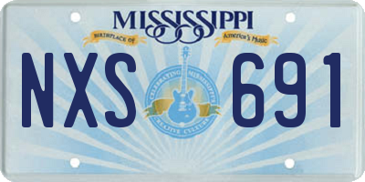 MS license plate NXS691