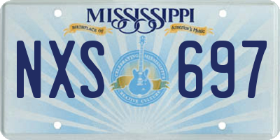MS license plate NXS697