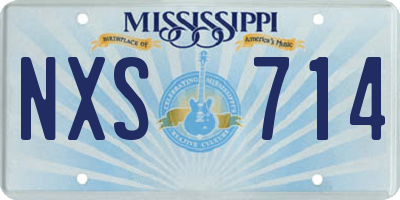 MS license plate NXS714
