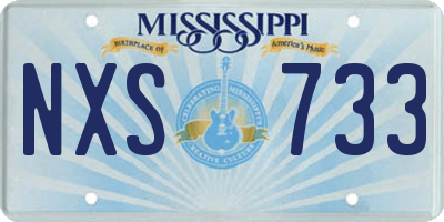 MS license plate NXS733