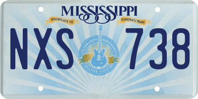 MS license plate NXS738