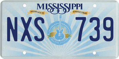 MS license plate NXS739