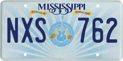 MS license plate NXS762