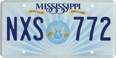 MS license plate NXS772