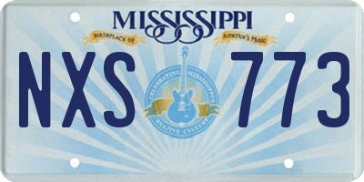 MS license plate NXS773