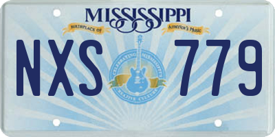MS license plate NXS779
