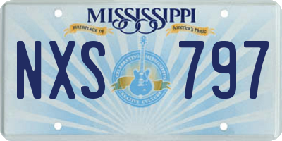 MS license plate NXS797