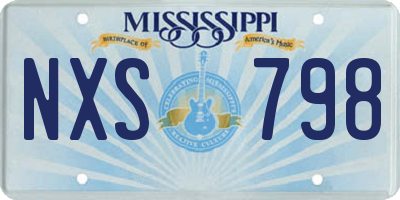 MS license plate NXS798