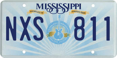 MS license plate NXS811