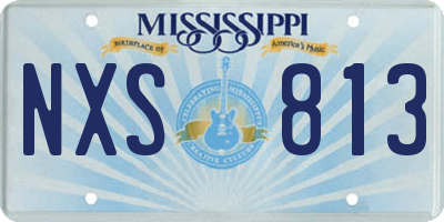 MS license plate NXS813
