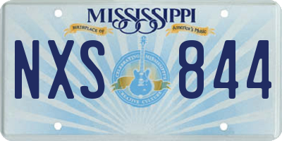 MS license plate NXS844