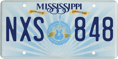 MS license plate NXS848