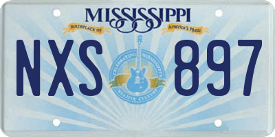 MS license plate NXS897