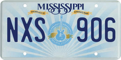 MS license plate NXS906