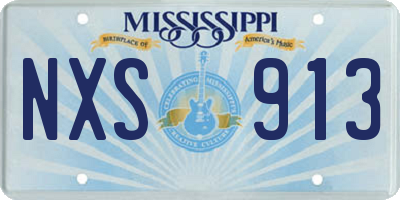 MS license plate NXS913