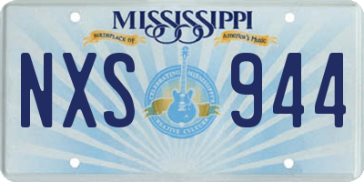 MS license plate NXS944