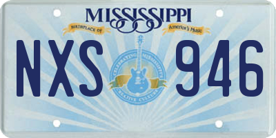 MS license plate NXS946