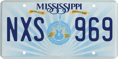 MS license plate NXS969