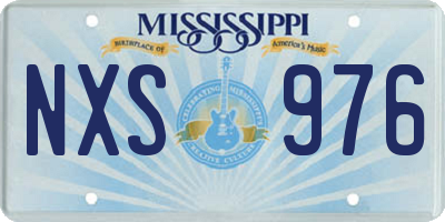MS license plate NXS976