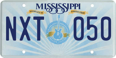 MS license plate NXT050