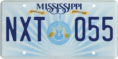 MS license plate NXT055