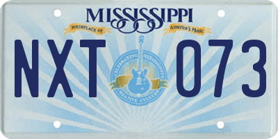 MS license plate NXT073