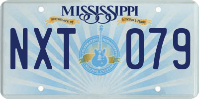 MS license plate NXT079