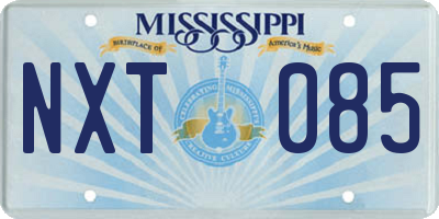MS license plate NXT085