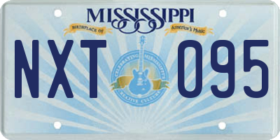 MS license plate NXT095