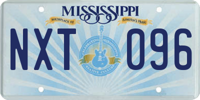 MS license plate NXT096