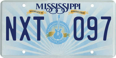MS license plate NXT097