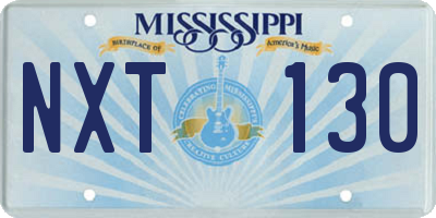 MS license plate NXT130