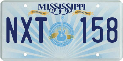 MS license plate NXT158