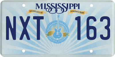 MS license plate NXT163